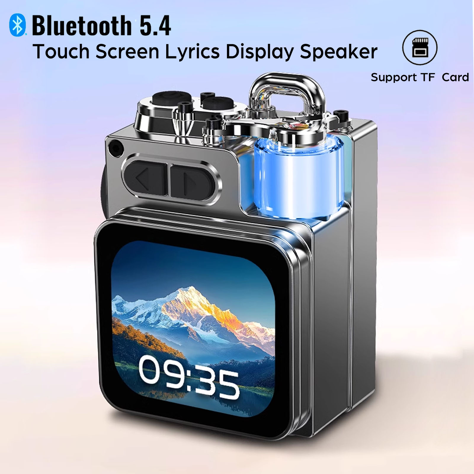 Audio Music Player App - Bluetooth Speaker Smart Touch Screen Mini