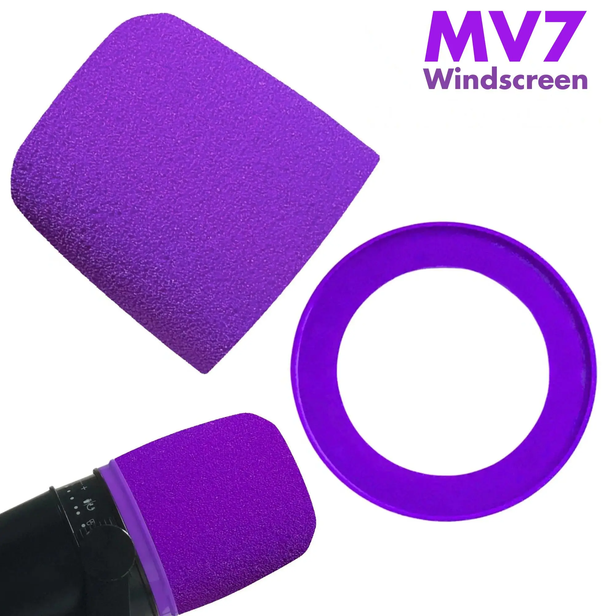Recording Pop Filter - MV7 Foam for Shure MV7, MV7i,