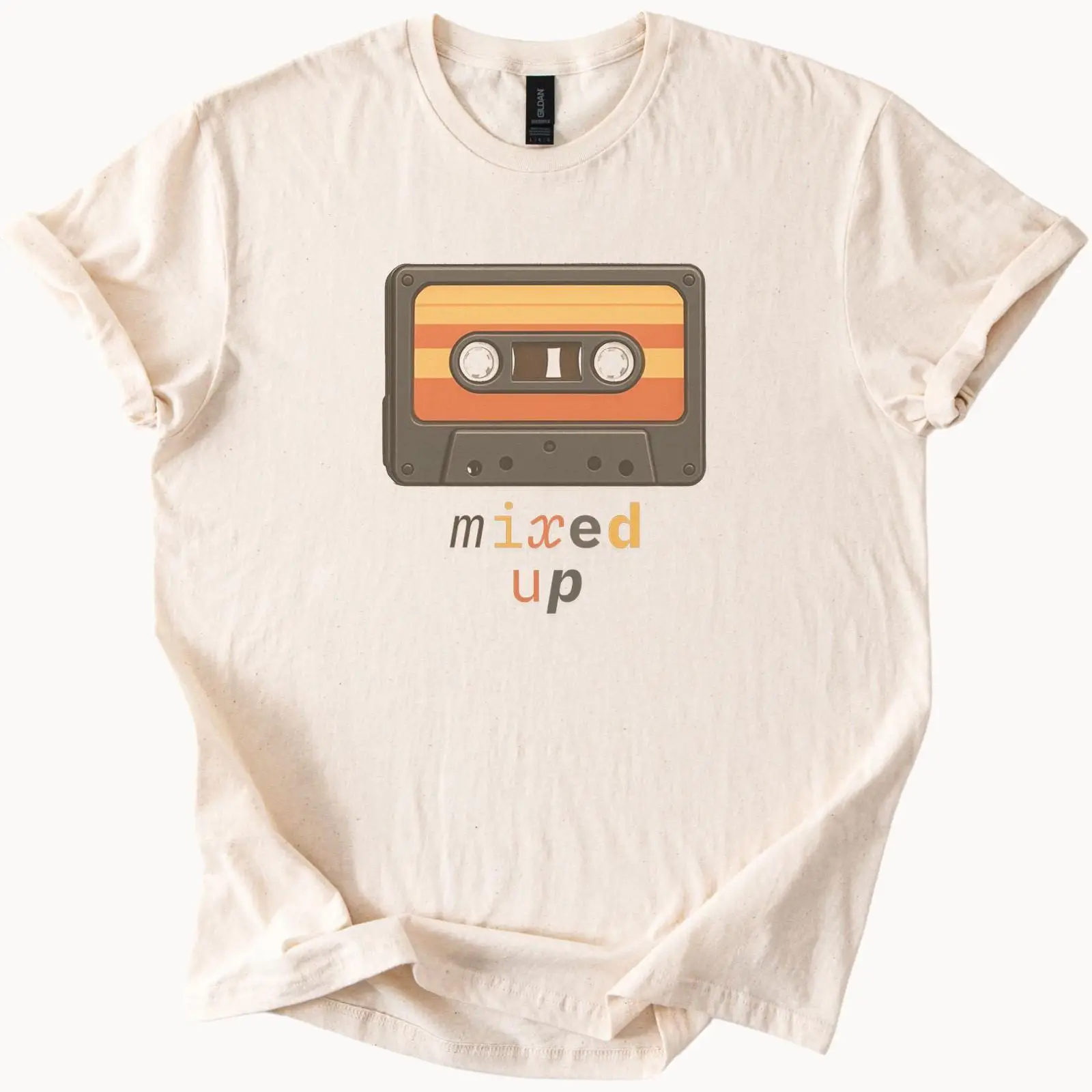 Cassette Tape Mixed Up T Shirt - đánh giá và giá Audio Vibes Music