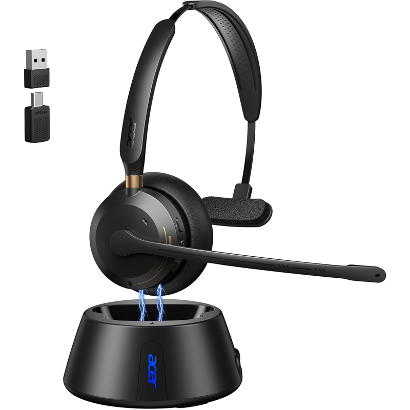 Acer Wireless Headset with Mic - đánh giá và giá Contact Pickup Mic