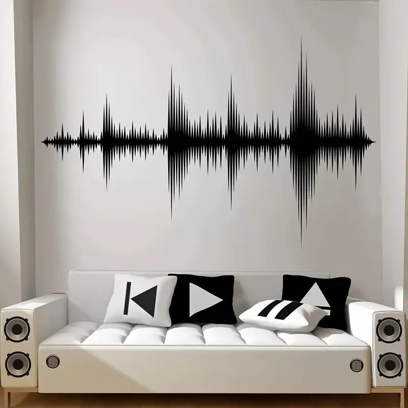 Sound Boeing Wave Wall Sticker - đánh giá và giá Audio Music Wallpaper
