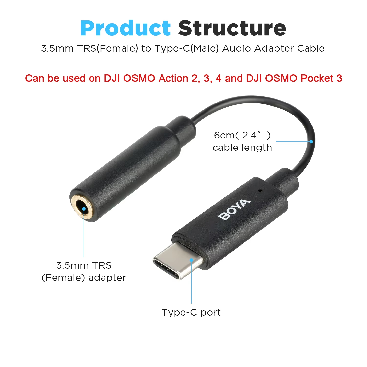 BOYA BY-K4 6cm 3.5mm TRS Femal - đánh giá và giá Contact Pickup Mic