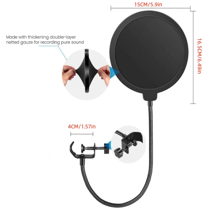 MF6 Mic Accessories Metal PoP  - đánh giá và giá Recording Pop Filter