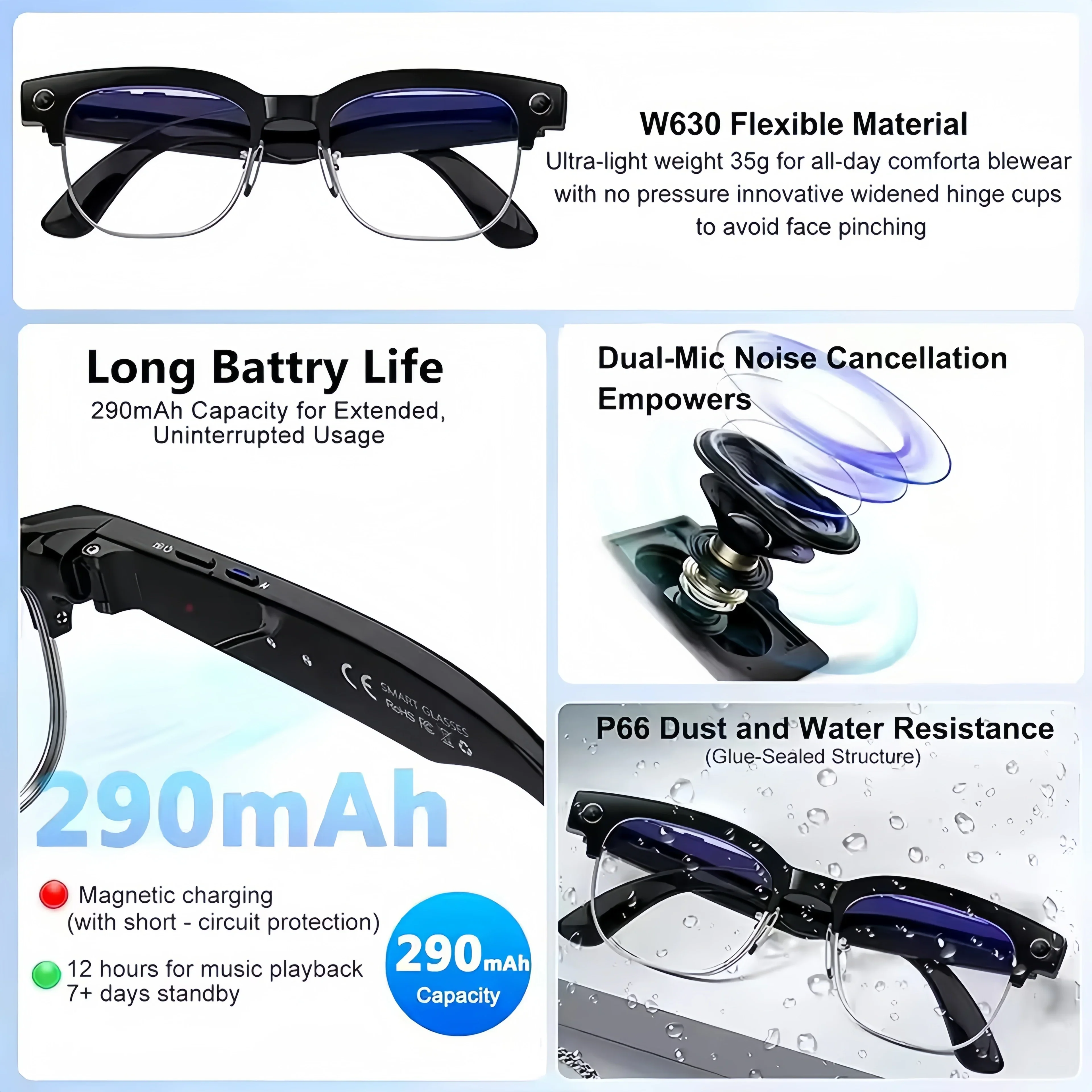 AI Smart Translation Glasses w - đánh giá và giá Audio Music To Video Ai