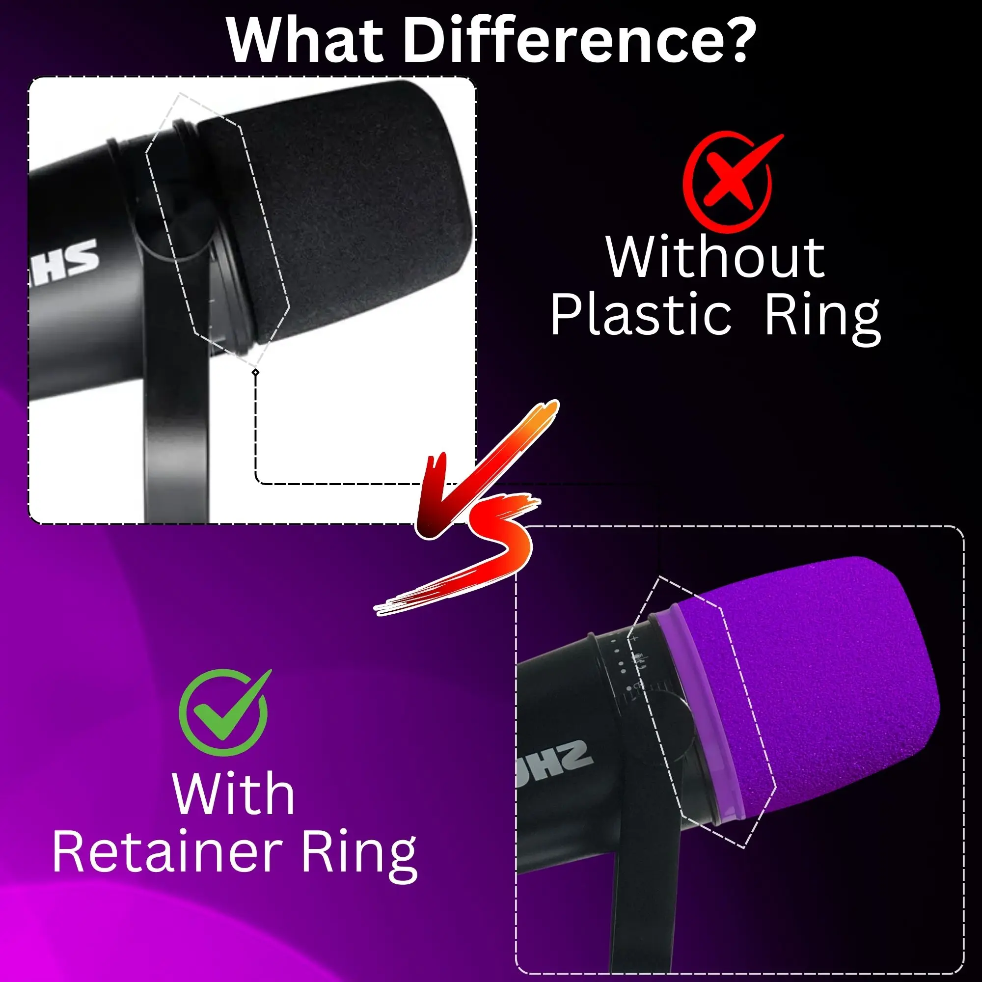 MV7 Foam for Shure MV7, MV7i,  - đánh giá và giá Recording Pop Filter