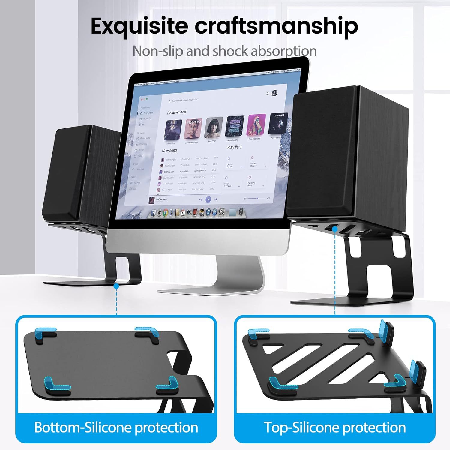 2pcs lot Desktop Speaker Stand - đánh giá và giá Studio Monitor Speaker