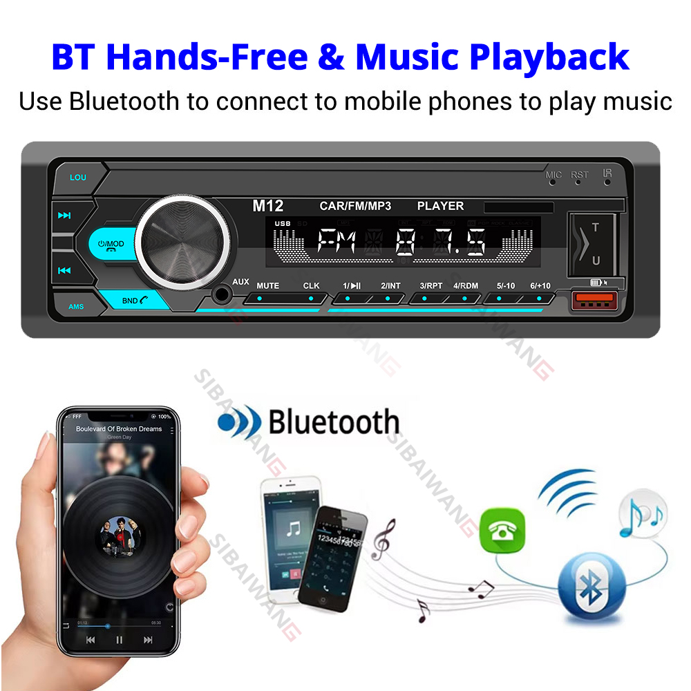 1 din car radio mp3 bluetooth  - đánh giá và giá Audio Music Player App