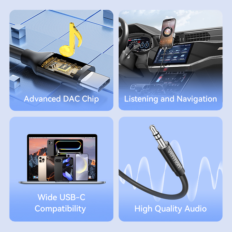 Vention DAC Chip USB Type C to - đánh giá và giá Contact Pickup Mic