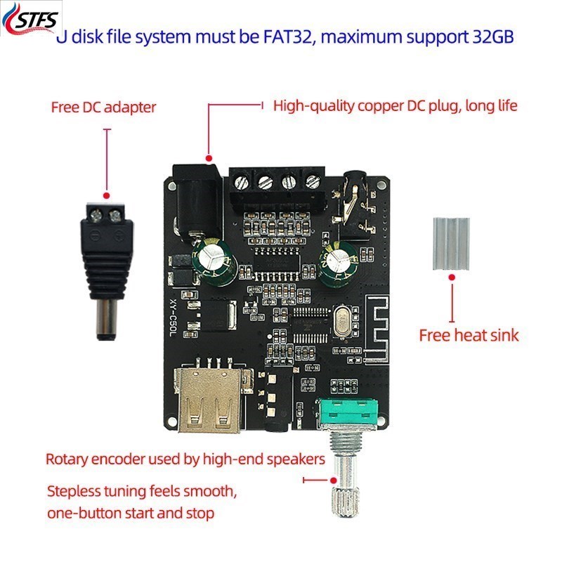 2*50W ForBluetooth 5.0Power Am - đánh giá và giá Audio Music Player App