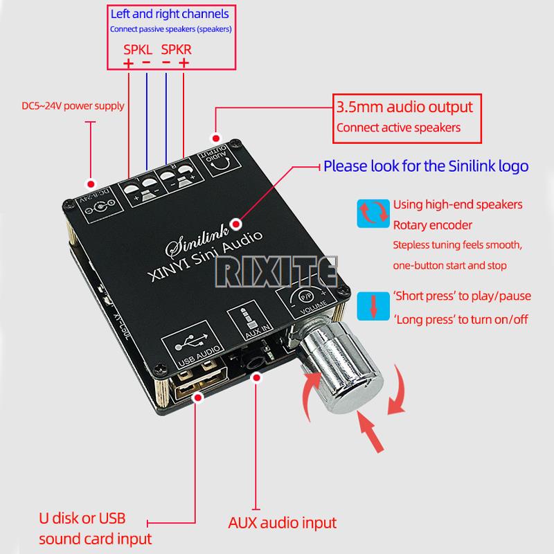 Mini 2*50W Bluetooth 5.0 Âm Th - đánh giá và giá Audio Music Player App