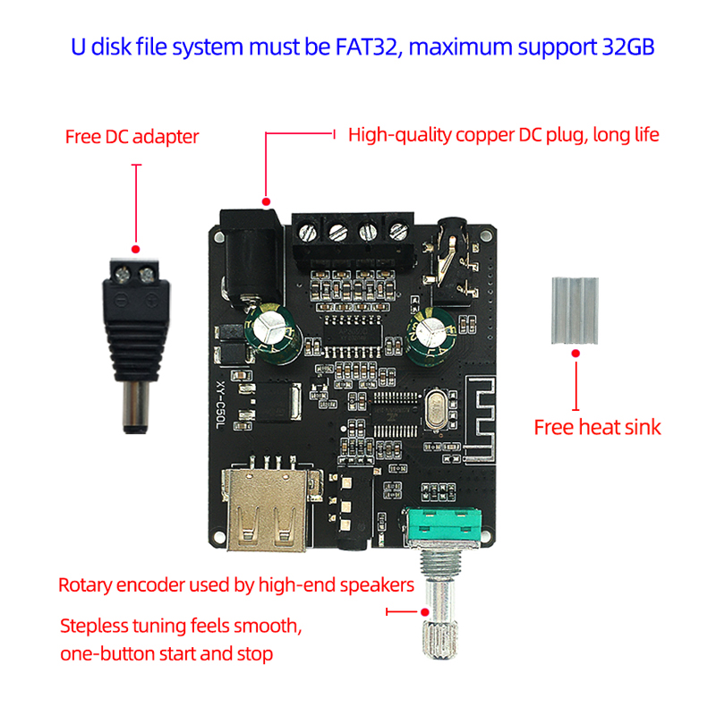 2*50W Bluetooth 5.0 Power Ampl - đánh giá và giá Audio Music Player App